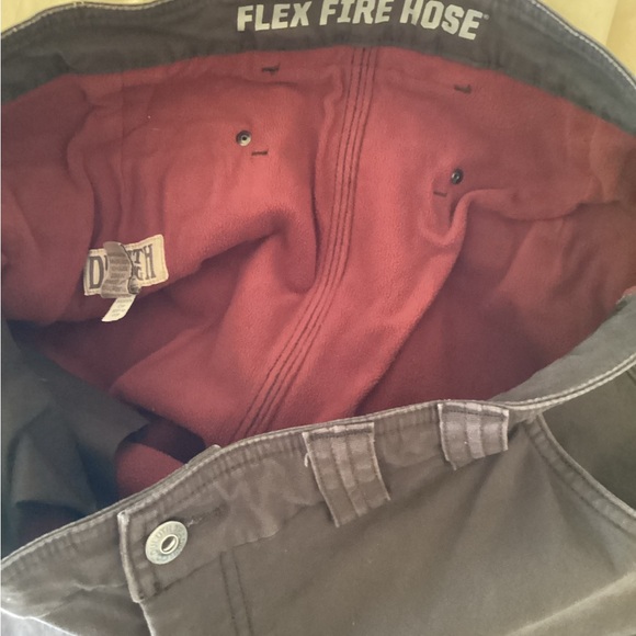 DULUTH Flex Fire Hose INSULATED CARGO PANTS 36X32 Fleece Lined - Picture 5 of 11